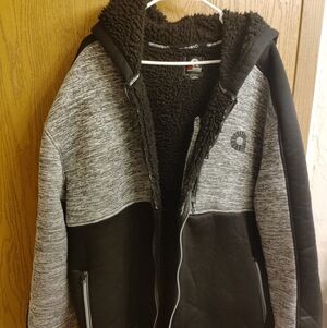 Cozy Black and Gray Kids Jacket